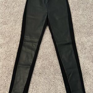 Women’s Ralph Lauren Black Faux Leather Leggings